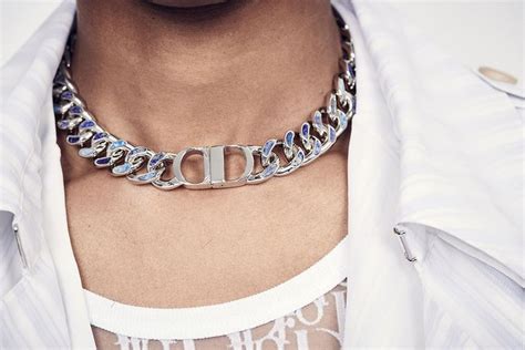 dior jewelry men|Dior men's necklace.